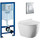 Инсталляция с подвесным унитазом комплект: Grohe Rapid SL 38772001 с подвесным безободковым унитазом Azario Geno AZ2196D сиденье микролифт, крепление, кнопка смыва хром - Инсталляция с подвесным унитазом комплект: Grohe Rapid SL 38772001 с подвесным безободковым унитазом Azario Geno AZ2196D сиденье микролифт, крепление, кнопка смыва хром фото
