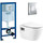 Инсталляция с подвесным унитазом комплект: Grohe Rapid SL 38772001 с подвесным безободковым унитазом Belbagno Loto BB070CHR/SC сиденье микролифт, крепление, кнопка смыва хром - Инсталляция с подвесным унитазом комплект: Grohe Rapid SL 38772001 с подвесным безободковым унитазом Belbagno Loto BB070CHR/SC сиденье микролифт, крепление, кнопка смыва хром фото
