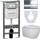 Инсталляция с подвесным унитазом ceramicanova Play Rimless CN3001_1002CH_1000 - Инсталляция с подвесным унитазом ceramicanova Play Rimless CN3001_1002CH_1000 фото