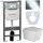 Инсталляция с подвесным унитазом ceramicanova Metric Rimless CN3007_1001CH_1000 - Инсталляция с подвесным унитазом ceramicanova Metric Rimless CN3007_1001CH_1000 фото
