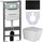Инсталляция с подвесным унитазом ceramicanova Metric Rimless CN3007_1002B_1000 - Инсталляция с подвесным унитазом ceramicanova Metric Rimless CN3007_1002B_1000 фото