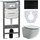 Инсталляция с подвесным унитазом ceramicanova Forma Rimless CN3009_1002B_1000 - Инсталляция с подвесным унитазом ceramicanova Forma Rimless CN3009_1002B_1000 фото