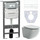 Инсталляция с подвесным унитазом ceramicanova Forma Rimless CN3009_1002W_1000 - Инсталляция с подвесным унитазом ceramicanova Forma Rimless CN3009_1002W_1000 фото