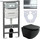 Инсталляция с подвесным унитазом ceramicanova Metropol Rimless CN4002MB_1002CH_1000 - Инсталляция с подвесным унитазом ceramicanova Metropol Rimless CN4002MB_1002CH_1000 фото