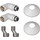 Комплект углов Point для полотенцесушителя круглый 3/4х1/2 PN93412W, белый - Комплект углов Point для полотенцесушителя круглый 3/4х1/2 PN93412W, белый фото