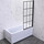 Шторка для ванны Veconi Palau 90 см PL77R-90-01-C6 R, чёрный/прозрачное - Шторка для ванны Veconi Palau 90 см PL77R-90-01-C6 R, чёрный/прозрачное фото