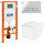 Инсталляция с подвесным безободковым унитазом BelBagno Due BB3103CHR/SC/BB002-80/BB005-PR-CHROME (кнопка смыва Prospero, хром глянцевый) - Инсталляция с подвесным безободковым унитазом BelBagno Due BB3103CHR/SC/BB002-80/BB005-PR-CHROME (кнопка смыва Prospero, хром глянцевый) фото
