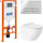 Инсталляция с подвесным безободковым унитазом BelBagno Sfera-R BB046CHR/BB2111SC/BB002-80/BB005-PR-CHROME (кнопка смыва Prospero, хром глянцевый) - Инсталляция с подвесным безободковым унитазом BelBagno Sfera-R BB046CHR/BB2111SC/BB002-80/BB005-PR-CHROME (кнопка смыва Prospero, хром глянцевый) фото