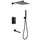 Душевая система для ванны с термостатом Abber Daheim AF8250B, черный матовый -  Душевая система для ванны с термостатом Abber Daheim AF8250B, черный матовый фото