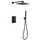 Душевая система для душа с термостатом Abber Weiss Insel AF8051B, черный матовый -  Душевая система для душа с термостатом Abber Weiss Insel AF8051B, черный матовый фото
