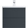 Тумба подвесная с раковиной Am.Pm Gem 60 см M90FHX06022GM, графит матовый, Цвет фасада: чёрный - Тумба подвесная с раковиной Am.Pm Gem 60 см M90FHX06022GM, графит матовый, Цвет фасада: чёрный фото