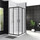 Душевое ограждение BelBagno 90х90 см UNO-195-A-2-90-P-NERO, черный/матовое - Душевое ограждение BelBagno 90х90 см UNO-195-A-2-90-P-NERO, черный/матовое фото