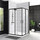 Душевое ограждение BelBagno 100x80 см UNO-195-AH-2-100/80-C-NERO, черный/прозрачное - Душевое ограждение BelBagno 100x80 см UNO-195-AH-2-100/80-C-NERO, черный/прозрачное фото