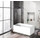 Шторка для ванны BelBagno 90 см UNO-V-1-90/150-C-NERO, черный/прозрачное - Шторка для ванны BelBagno 90 см UNO-V-1-90/150-C-NERO, черный/прозрачное фото