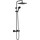 Душевая стойка с термостатом Hansgrohe Vernis Shape Showerpipe 240 1jet 26427670, черный матовый - Душевая стойка с термостатом Hansgrohe Vernis Shape Showerpipe 240 1jet 26427670, черный матовый фото