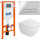 Инсталляция BelBagno с подвесным безободковым унитазом Cezares Stylus-Tor CZR-6601-TH-TOR/CZR2316SC/BB002-80/BB005-PR-CHROME (кнопка смыва Prospero, хром) - Инсталляция BelBagno с подвесным безободковым унитазом Cezares Stylus-Tor CZR-6601-TH-TOR/CZR2316SC/BB002-80/BB005-PR-CHROME (кнопка смыва Prospero, хром) фото