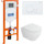 Инсталляция BelBagno с подвесным безободковым унитазом Cezares Stylus-Tor CZR-6601-TH-TOR/CZR2316SC/BB002-80/BB014-SR-BIANCO (кнопка смыва Sfera, белый) - Инсталляция BelBagno с подвесным безободковым унитазом Cezares Stylus-Tor CZR-6601-TH-TOR/CZR2316SC/BB002-80/BB014-SR-BIANCO (кнопка смыва Sfera, белый) фото