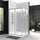 Душевое ограждение BelBagno 120x100 см UNO-195-AH-2-120/100-CH-CR, хром/шиншилла - Душевое ограждение BelBagno 120x100 см UNO-195-AH-2-120/100-CH-CR, хром/шиншилла фото