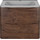 Тумба подвесная с раковиной Vincea Paola 60 см VMC-2P600RW (раковина серая VCB-2VP600G), тёмное дерево - Тумба подвесная с раковиной Vincea Paola 60 см VMC-2P600RW (раковина серая VCB-2VP600G), тёмное дерево фото