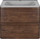 Тумба подвесная с раковиной Vincea Vico 60 см VMC-2V600RW (раковина серая VCB-2VP600G), тёмное дерево - Тумба подвесная с раковиной Vincea Vico 60 см VMC-2V600RW (раковина серая VCB-2VP600G), тёмное дерево фото