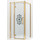 Душевое ограждение Ambassador Royal 100x100 см 18015307-L (стекло 8 мм) золото/прозрачное - Душевое ограждение Ambassador Royal 100x100 см 18015307-L (стекло 8 мм) золото/прозрачное фото