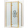 Душевое ограждение Ambassador Royal 120x80 см 18015310-L (стекло 8 мм) золото/прозрачное - Душевое ограждение Ambassador Royal 120x80 см 18015310-L (стекло 8 мм) золото/прозрачное фото