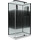 Душевое кабина Grossman Classic 120x80 см GR272QR R, чёрный/узор - Душевое кабина Grossman Classic 120x80 см GR272QR R, чёрный/узор фото