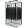 Душевое кабина Grossman Classic 120x80 см GR272QL L, чёрный/узор - Душевое кабина Grossman Classic 120x80 см GR272QL L, чёрный/узор фото