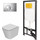 Инсталляция Oli 80 Eco с подвесным безободковым унитазом Point Ника 886914GBOO+PN41081 - Инсталляция Oli 80 Eco с подвесным безободковым унитазом Point Ника 886914GBOO+PN41081 фото