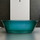 Ванна прозрачная Abber Kristall 170x75 см AT9707Aquamarin, бирюзовый - Ванна прозрачная Abber Kristall 170x75 см AT9707Aquamarin, бирюзовый фото