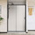 Душевая дверь Vincea City 110 см VDS-5CT110CLB, черный/прозрачное - Душевая дверь Vincea City 110 см VDS-5CT110CLB, черный/прозрачное фото