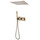Душевая система для душа с термостатом Abber Daheim AF8255G, золото матовое -  Душевая система для душа с термостатом Abber Daheim AF8255G, золото матовое фото