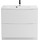 Тумба напольная с раковиной BelBagno MARINO-900-2C-PIA-BL-P 90 см, Bianco Lucido (раковина чёрная BB900/450-LV-ART-AST-NERO) - Тумба напольная с раковиной BelBagno MARINO-900-2C-PIA-BL-P 90 см, Bianco Lucido (раковина чёрная BB900/450-LV-ART-AST-NERO) фото