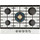 Газовая варочная поверхность Hiberg VM 7155 W (белое стекло) - Газовая варочная поверхность Hiberg VM 7155 W (белое стекло) фото
