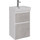 Тумба подвесная с раковиной Lemark Combi 45 см LM03C45T-Beton, белый глянец/бетон - Тумба подвесная с раковиной Lemark Combi 45 см LM03C45T-Beton, белый глянец/бетон фото