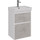 Тумба подвесная с раковиной Lemark Combi 50 см LM03C50T-Beton, белый глянец/бетон - Тумба подвесная с раковиной Lemark Combi 50 см LM03C50T-Beton, белый глянец/бетон фото