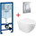 Инсталляция с подвесным унитазом комплект: Grohe Rapid SL 38772001 с подвесным безободковым унитазом Azario Gloria AZ-2003 сиденье микролифт, крепление, кнопка смыва хром, Цвет производителя: белый - Инсталляция с подвесным унитазом комплект: Grohe Rapid SL 38772001 с подвесным безободковым унитазом Azario Gloria AZ-2003 сиденье микролифт, крепление, кнопка смыва хром, Цвет производителя: белый фото