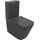 Унитаз-компакт безободковый Azario Black King AZ-8303D с тонкой крышкой микролифт, чёрный матовый, Цвет производителя: чёрный матовый - Унитаз-компакт безободковый Azario Black King AZ-8303D с тонкой крышкой микролифт, чёрный матовый, Цвет производителя: чёрный матовый фото