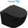 Унитаз подвесной безободковый Azario Grado AZ-0046-UQ1-MB с тонкой крышкой микролифт, чёрный матовый (Система смыва торнадо), Цвет производителя: чёрный матовый - Унитаз подвесной безободковый Azario Grado AZ-0046-UQ1-MB с тонкой крышкой микролифт, чёрный матовый (Система смыва торнадо), Цвет производителя: чёрный матовый фото