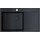 Кухонная мойка Omoikiri Akisame 86 Side GB-L 1.2 мм 4997043, графит, Цвет производителя: графит - Кухонная мойка Omoikiri Akisame 86 Side GB-L 1.2 мм 4997043, графит, Цвет производителя: графит фото