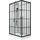 Душевая кабина Niagara Standart 120x80 см L ST120/80/15QL/KL/BKT, чёрный/прозрачное - Душевая кабина Niagara Standart 120x80 см L ST120/80/15QL/KL/BKT, чёрный/прозрачное фото