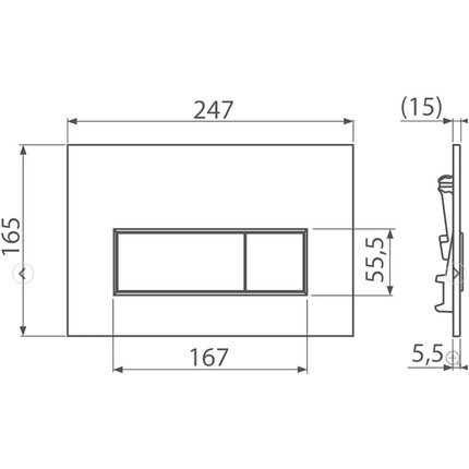 Инсталляция для подвесного унитаза Alcaplast AM101/1120-4:1 RU M570-0001 (кнопка смыва белая) фото 5