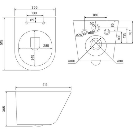 Инсталляция с подвесным унитазом комплект: Iddis Basic BASC020i73, сиденье микролифт, кнопка смыва чёрная фото 3