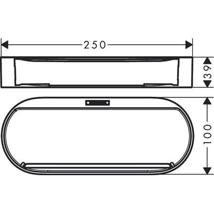 Контейнер для хранения Hansgrohe WallStoris 27913670, чёрный матовый фото 2