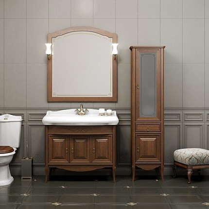 Тумба напольная с раковиной Opadiris Лоренцо 100 см, орех фото 3