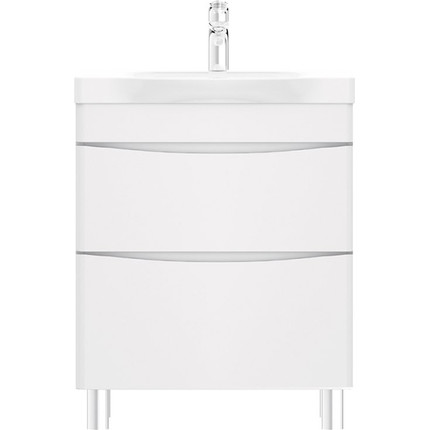 Тумба напольная с раковиной AM.PM Like 65 см M80FSX0652WG, белый глянцевый -  Тумба напольная с раковиной AM.PM Like 65 см M80FSX0652WG, белый глянцевый фото