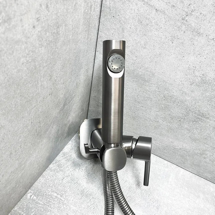 Гигиенический душ Haiba HB5518-3, оружейная сталь -  Гигиенический душ Haiba HB5518-3, оружейная сталь фото