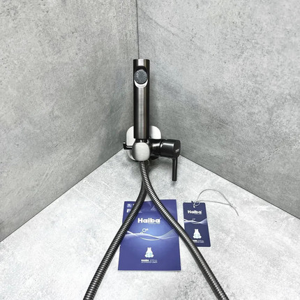 Гигиенический душ Haiba HB5518-3, оружейная сталь - 5 Гигиенический душ Haiba HB5518-3, оружейная сталь фото 5