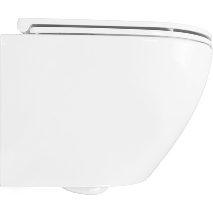 Унитаз подвесной безободковый Azario Grado AZ-0046 с тонкой крышкой микролифт фото 6