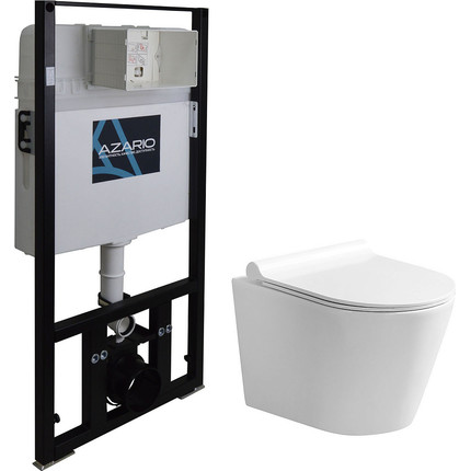Инсталляция с подвесным унитазом Azario Nova AZ-8010-1000+AZ-2217 фото 
